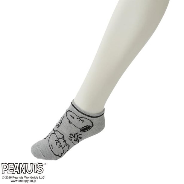 「レディースソックス スニーカーイン丈(グレー)」(429円)