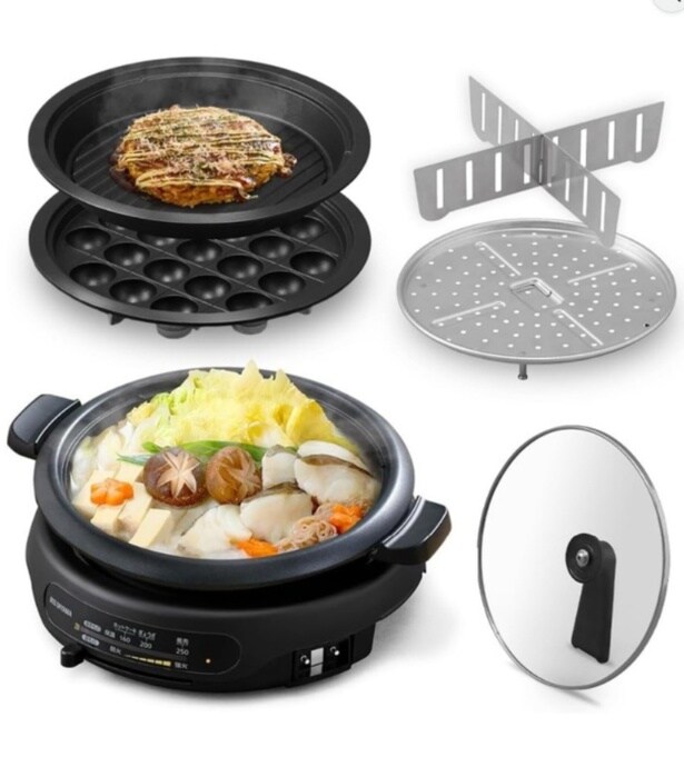 煮て、焼いて、蒸して！食卓の主役になるプレート【アイリスオーヤマ】のホットプレートがAmazonに登場!