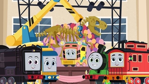 音楽祭を成功させるため、そして秘密のサプライズ・ステージを実現させるため、機関車たちが大奮闘!