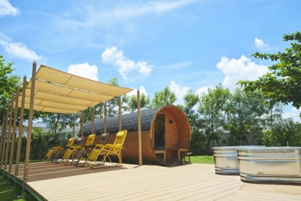 BEB5沖縄瀬良垣のバレルサウナ