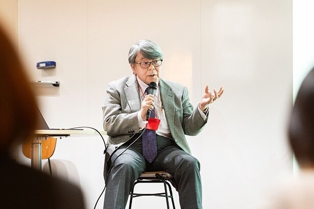 【写真】世の中で起きていることについて、背景も含めて報じられることの重要性について語る金田さん