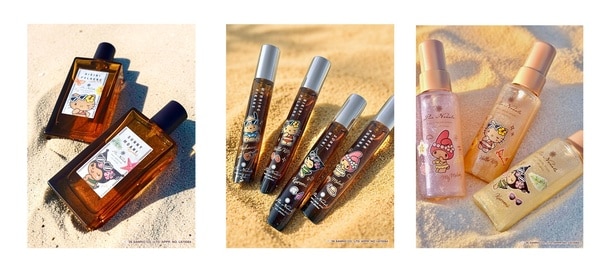 海辺の情景を表現した4種の香水、夏の太陽に映えるラメ＆パール入りのフレグランスジェルが新登場