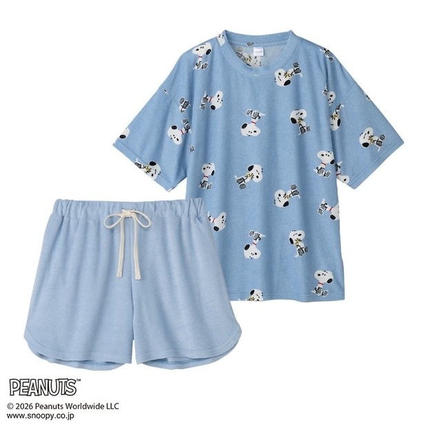 「レディース パイルルームウェア(サックス)」(2530円)