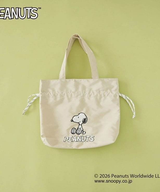 「SNOOPYコラボBAG(BEIGE)」(4400円)