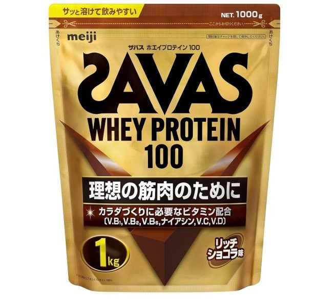 美味しくタンパク質補給したい人に！甘さ控えめで毎日続けやすい！サッと溶けてゴクゴク飲める【ザバス】ホエイプロテイン100リッチショコラ味がAmazonで好評販売中！