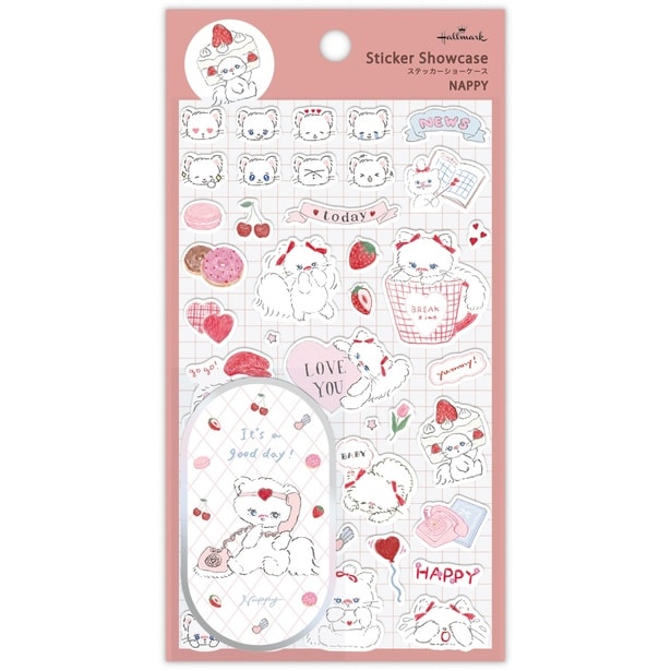 NAPPY「Sticker Showcase(ステッカーショーケース・NAPPY  キャット)」(330円)