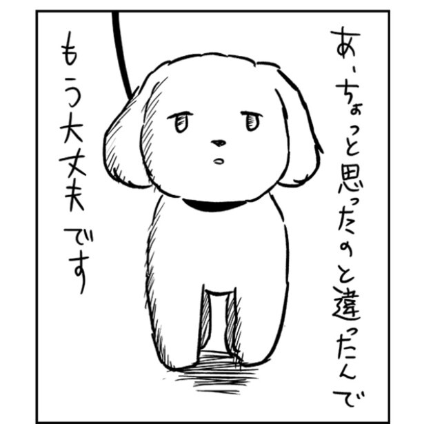 よかれと思ったのに…「思ったのと違ったんで、もう大丈夫です」犬をスンとさせてしまったある行動【作者に聞く】
