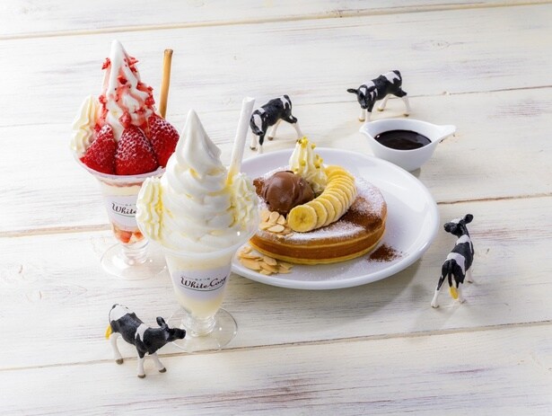 「 ミルク&パフェ よつ葉ホワイトコージ 」のスイーツ