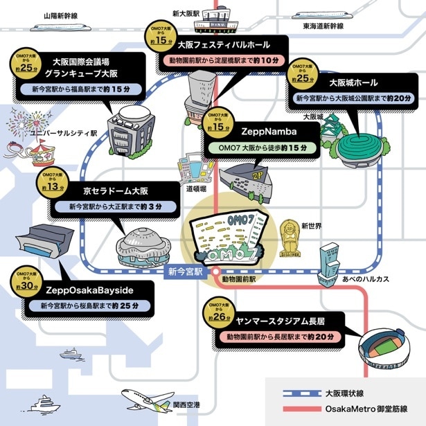 大阪イベント参戦マップ