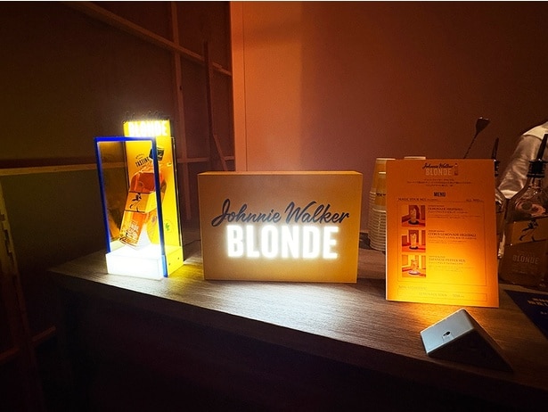  会場では「ジョニーウォーカー ブロンド」のハイボールを3種楽しめる