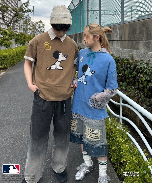 MLB×PEANUTS新作ビッグTEEやニットがDOUBLE NAMEから発売！レトロなスヌーピーがかわいすぎる