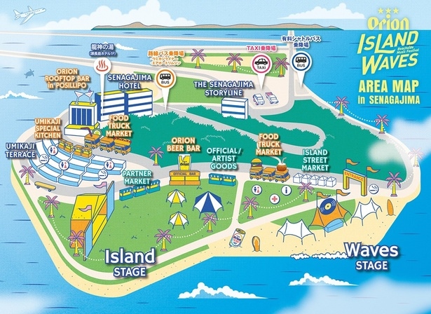  Orion Island Wavesエリアマップ