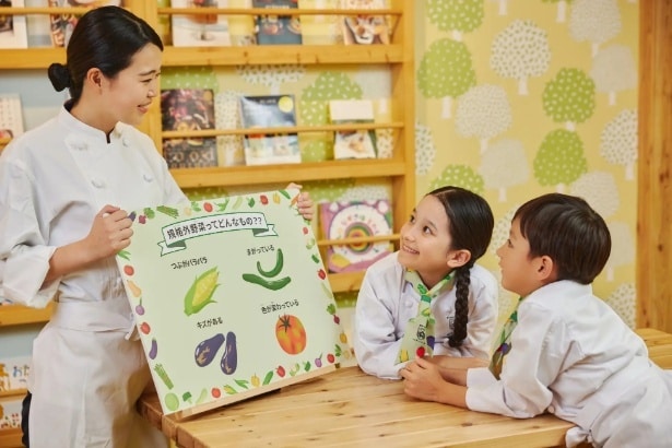 規格外品の野菜について学ぶ様子