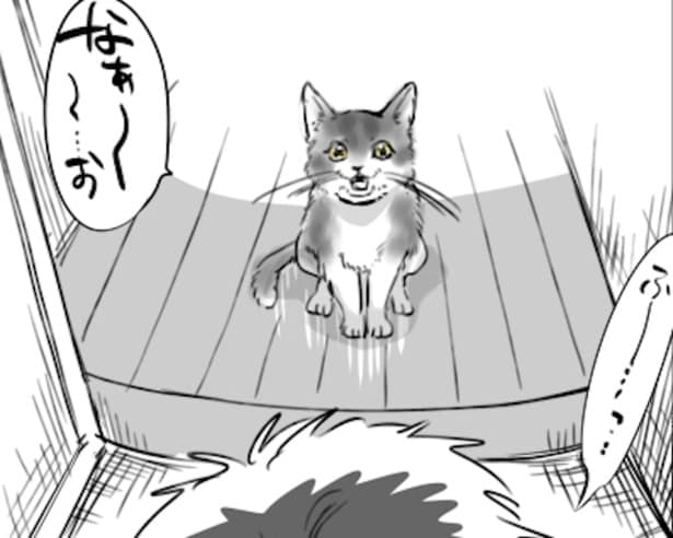 とうとう玄関で帰りを待つまでになってしまった