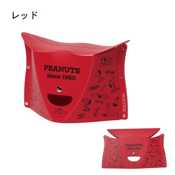 「PATATTO 折りたたみイス／1950s SNOOPY(レッド)」(2750円)