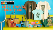 「セサミストリートマーケット」から旅に出る高揚感に着目したトラベルコレクションが新登場！