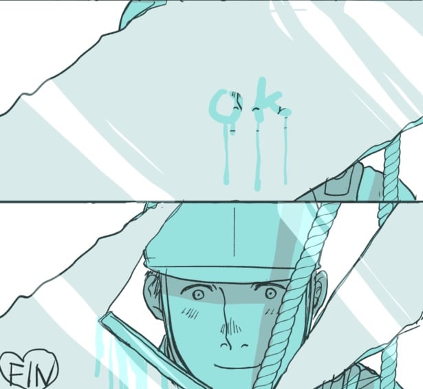 洗剤の泡を使って「OK」と粋な返事をした翔太。なんて嬉しそうな顔だろう