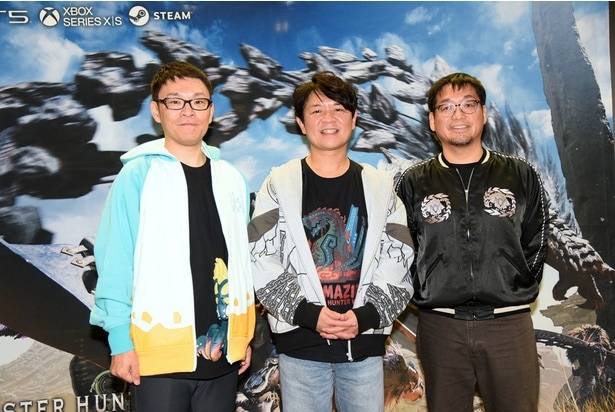 左より、ディレクターの徳田優也さん、プロデューサーの辻本良三さん、アートディレクター兼エグゼクティブ・ディレクターの藤岡要さん