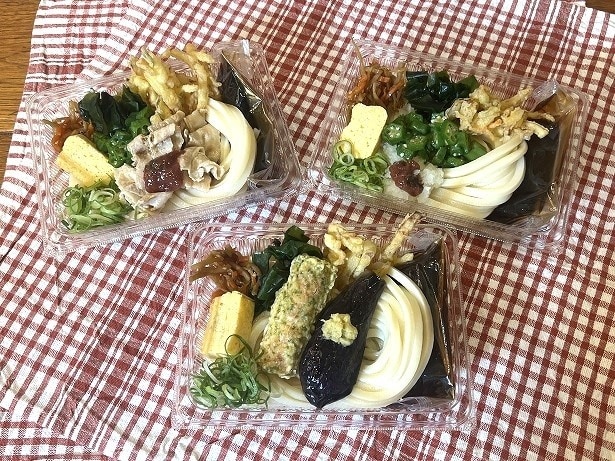 うどん弁当も「冷かけうどん」シリーズが登場
