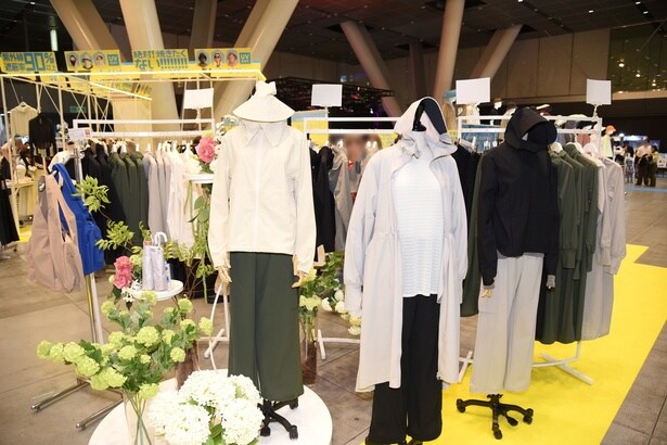 UVカット製品の展示ブース