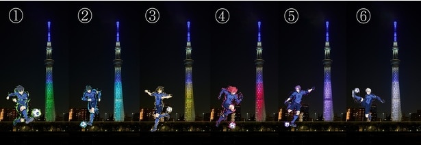 各キャラクターをイメージした特別ライティングを点灯