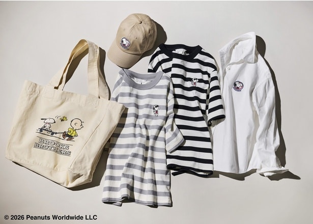 ボーダーTシャツ、ボタンダウンシャツ、キャップ、トートバッグなど、春夏のワードローブを彩るラインナップがそろう