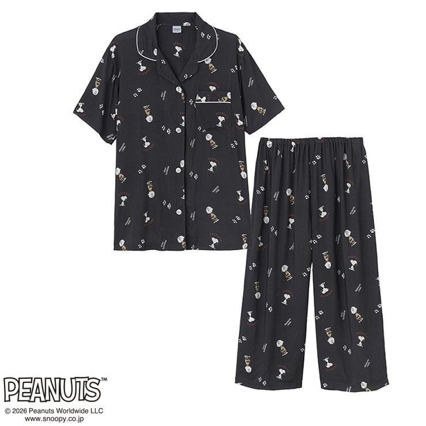 「レディース シャツパジャマ(ダークグレー)」(3289円)