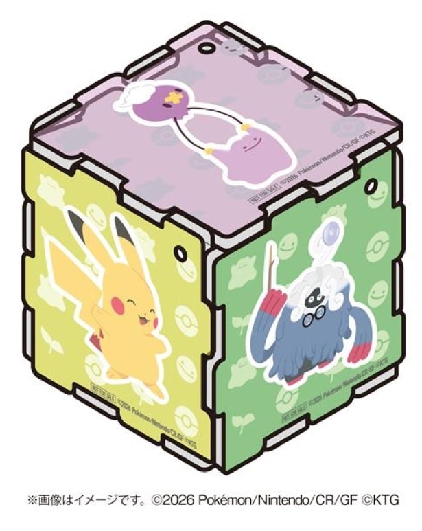 アクリルパズルキーホルダー 組み立てイメージ