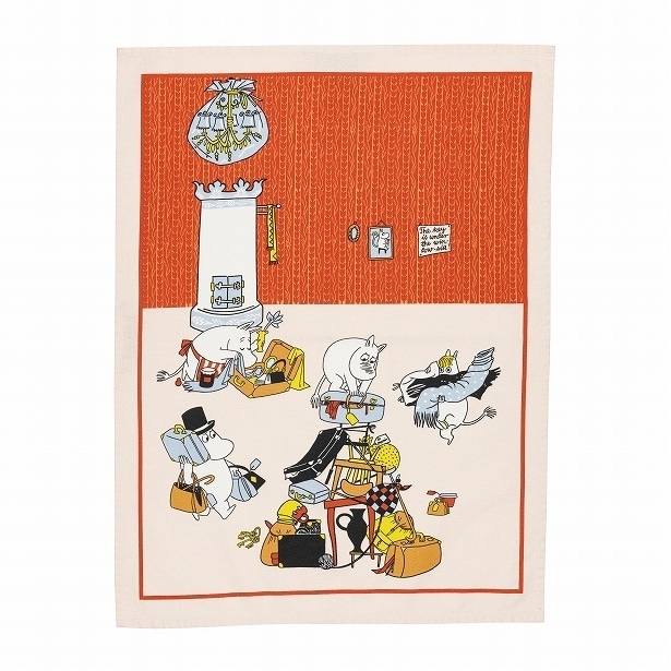 「ムーミン ホリデーラッシュ 2026  キッチンタオル 50×70cm」(2530円)