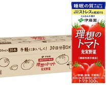 トマトのチカラを毎日手軽に！飲みきりサイズで続けやすく、野菜不足のサポートにぴったり。【伊藤園】トマトジュースセットがAmazon限定で販売中！