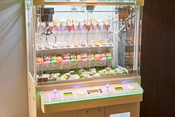 クレーンゲームでは、オリジナルのハムちゃんずグッズが獲れるかも