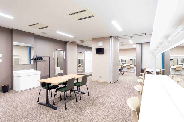 2つの大楽屋は連結して使用することもできるのが特徴 提供:東京建物 ぴあ シアター&カンファレンス