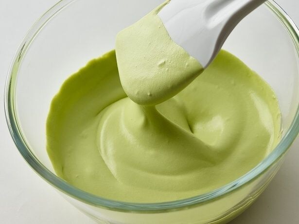 鹿児島産の抹茶を使用した抹茶生クリーム