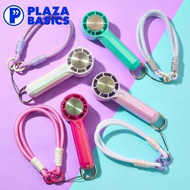 「PLAZA BASICS 冷却機能付き ミニハンディファン」(3410円)