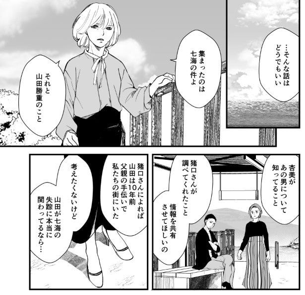 犯人を予想する漫画「仮門」P142