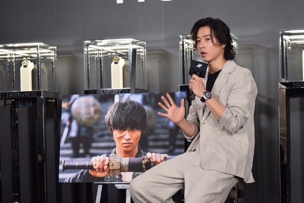 【写真】俳優人生を変える転機になった作品…として、『キングダム』出演時のエピソードを語る山﨑賢人さん
