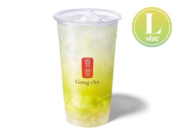 【画像】SHINEシャインマスカット スパークリングティー(Lサイズ/760円)