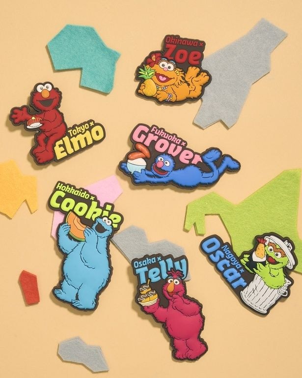 「【ご当地シリーズ】ラバーマグネット」(1320円)は、各都市の担当キャラがご当地グルメと一緒にデザインされた全6種
