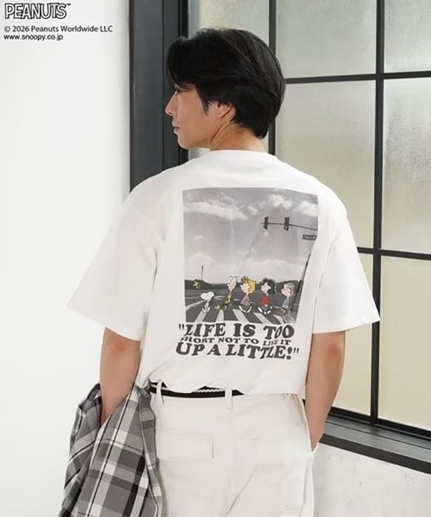 「【PEANUTS×BAYFLOW】ピーナッツアソートTシャツ(オフホワイト)」(6990円)