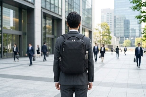 「え、リュックが浮いてる？」 肩の重さを40％軽減する「無重力リュック」が洋服の青山から登場！