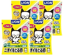 猫トイレのニオイ対策はこれで決まり！しっかり固まってサッと処理でき、強力消臭で快適な空間をキープする【ライオンペット】猫砂がAmazonで販売中！