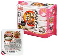 低温製法で炊きたての美味しさをキープ！国産米100％使用で安心して食べられる、忙しい朝や非常時のストックにも便利な【アイリスオーヤマ】180g×10個パックご飯がAmazonで販売中！
