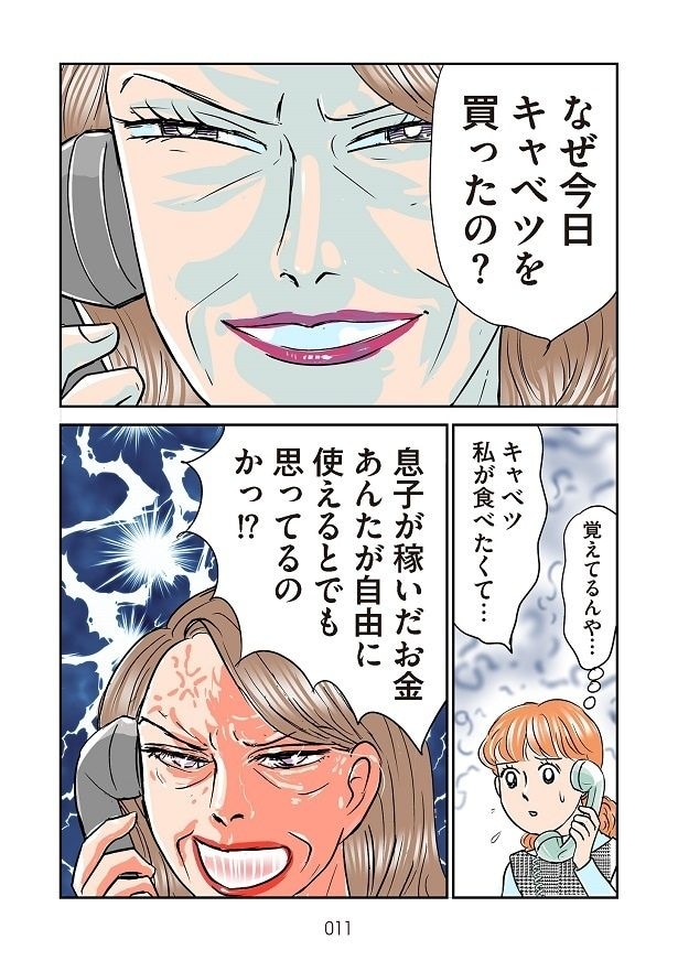 義母からは「なぜキャベツを買ったのか」まで問いただされ…