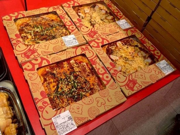 名物のピザコーナーには、ここでしか出合えない新感覚メニューも