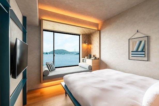 全室海峡ビューの客室