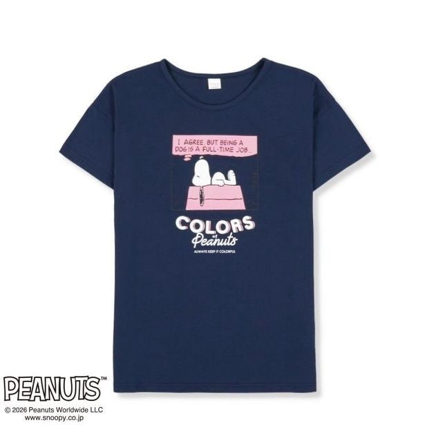「レディース ルームTシャツ(ダークネイビー)」(1749円)