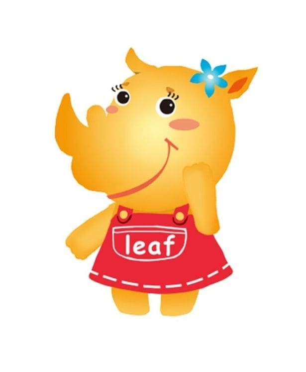 マスコットキャラクターのリーフちゃん