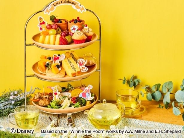 【写真】森の仲間たちのアフタヌーンティーセット〜Winnie the Pooh〜(3960円)