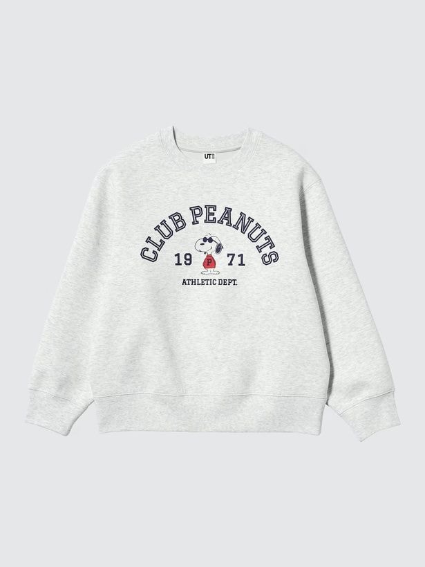 ライトグレーは「CLUB PEANUTS 1971」のロゴと、サングラス姿のジョー・クールが主役のデザイン