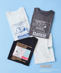 スヌーピーのコミックアートをプリントした2つのシルエットのTシャツが「BIRTHDAY BAR」から登場